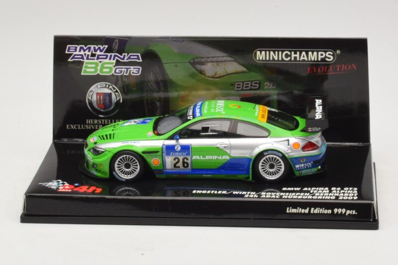 BMW Alpina B6 GT3 #26 24 Hours of Nürburgring 2009 Minichamps 1:43 437092626 Metall