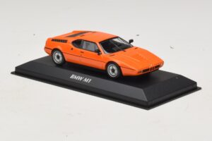 BMW M1 Oranž Maxichamps 1:43 940025020 Metall - pilt 3/4