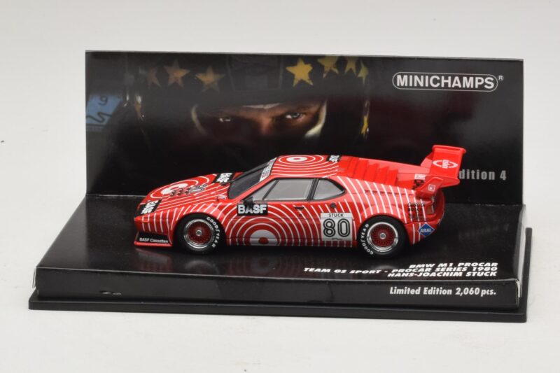 BMW M1 Procar #80 H-J. Stuck Procar Series 1980 Minichamps 1:43 444891604 Metall