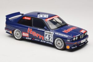 BMW M3 E30 Auto Maass #42 H. Becker DTM 1992 Minichamps 1:18 180922042 Metall - pilt 6/8