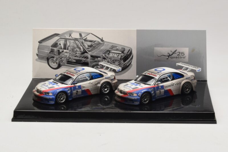 BMW M3 GTR Schnitzer Motorsport J. Müller / D. Müller / H-J. Stuck / P. Lamy Nürburgring 24 Hours Võitja Väljaanne Set 2004 Minichamps 1:43 BMW M3 GTR Schnitzer Motorsport J. Müller / D. Müller / H-J. Stuck / P. Lamy Nürburgring 24 Hours Võitja Väljaanne Set 2004 M
