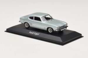 Ford Capri I Helesinine Metallik Maxichamps 1:43 940085501 Metall - pilt 3/4