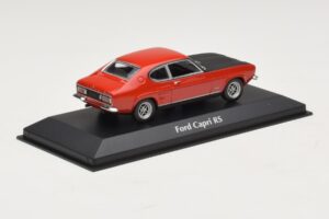 Ford Capri I Punane Musta Kapotiga Maxichamps 1:43 940085801 Metall - pilt 2/4