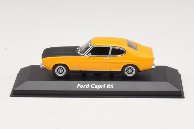 Ford Capri Mk1 RS Kollane Musta Kapotiga Maxichamps 1:43 940085800 Metall