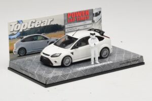 Ford Focus RS Mk2 Top Gear Valge Kujuga Minichamps 1:43 519438810 Metall - pilt 2/5