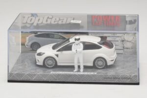 Ford Focus RS Mk2 Top Gear Valge Kujuga Minichamps 1:43 519438810 Metall - pilt 4/5