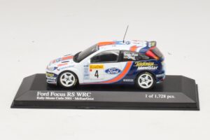 Ford Focus RS WRC #4 C. McRae / N. Grist Rally Monte Carlo 2001 Minichamps 1:43 430018904 Metall