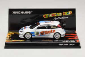 Ford Focus RS WRC #46 V. Rossi / C. Cassina RAC Rally 2007 Kahjustatud Karp Minichamps 1:43 400078446-O1 Metall