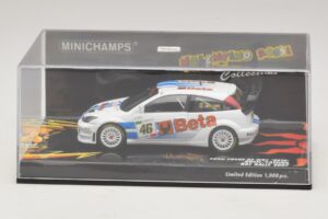 Ford Focus RS WRC #46 V. Rossi / C. Cassina RAC Rally 2007 Kahjustatud Karp Minichamps 1:43 400078446-O1 Metall - pilt 4/5