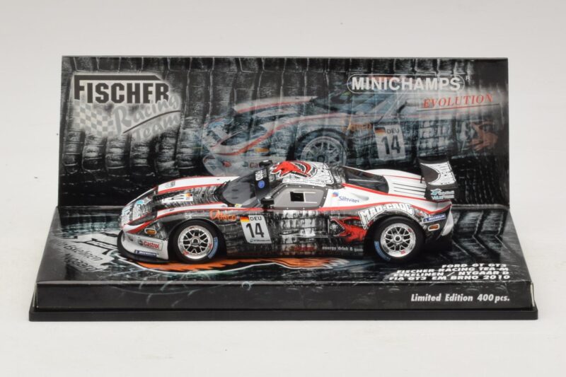 Ford GT GT3 Fisher #14 M. Eskelinen / Nygaard FIA GT3 European Championship Brno 2010 Minichamps 1:43 Ford GT GT3 Fisher #14 M. Eskelinen / Nygaard FIA GT3 European Championship Brno 2010 Minichamps 1:43 437108414 Metall