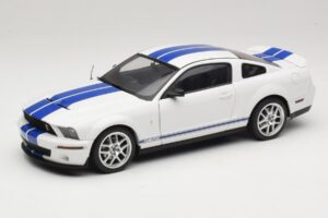 Ford Shelby Cobra GT500 Concept Valge Sinise Triibuga AUTOart 1:18 73052 Metall