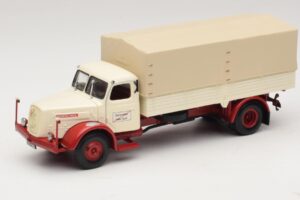 Henschel HS 140 Platvormveok Valge Punane Minichamps 1:43 439171020 Metall