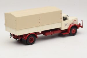 Henschel HS 140 Platvormveok Valge Punane Minichamps 1:43 439171020 Metall - pilt 2/6