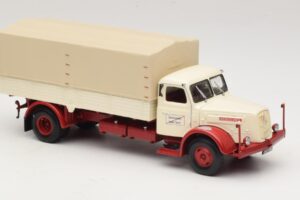 Henschel HS 140 Platvormveok Valge Punane Minichamps 1:43 439171020 Metall - pilt 4/6