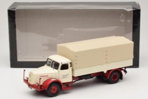 Henschel HS 140 Platvormveok Valge Punane Minichamps 1:43 439171020 Metall - pilt 6/6