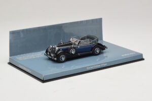 Horch 853 A Sport Cabriolet Must Sinine Minichamps 1:43 436012036 Metall - pilt 2/5