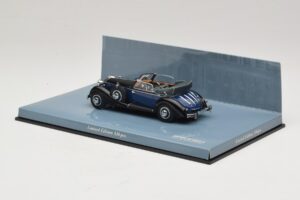 Horch 853 A Sport Cabriolet Must Sinine Minichamps 1:43 436012036 Metall - pilt 3/5