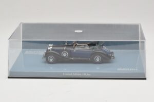 Horch 853 A Sport Cabriolet Must Sinine Minichamps 1:43 436012036 Metall - pilt 5/5