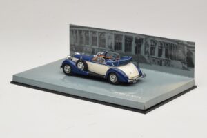 Horch 853 Cabriolet Sinine Minichamps 1:43 436012032 Metall - pilt 3/5