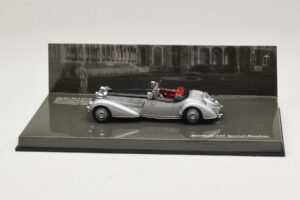 Horch 855 Special Roadster Hõbedane Must Minichamps 1:43 436014204 Metall