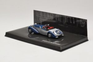 Horch 855 Special Roadster Hõbedane Sinine Minichamps 1:43 436014202 Metall - pilt 3/5