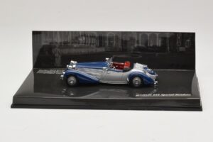 Horch 855 Special Roadster Hõbesinine Ilma Väliskarbita Minichamps 1:43 436014202-O1 Metall