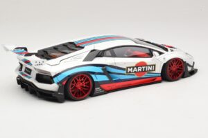 Lamborghini Aventador LB Works Martini Livery AUTOart 1:18 79185 Komposiit - pilt 3/8