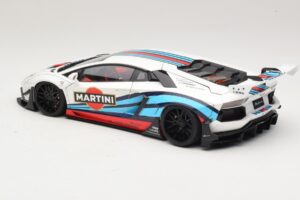 Lamborghini Aventador LB Works Martini Livery AUTOart 1:18 79185 Komposiit - pilt 7/8