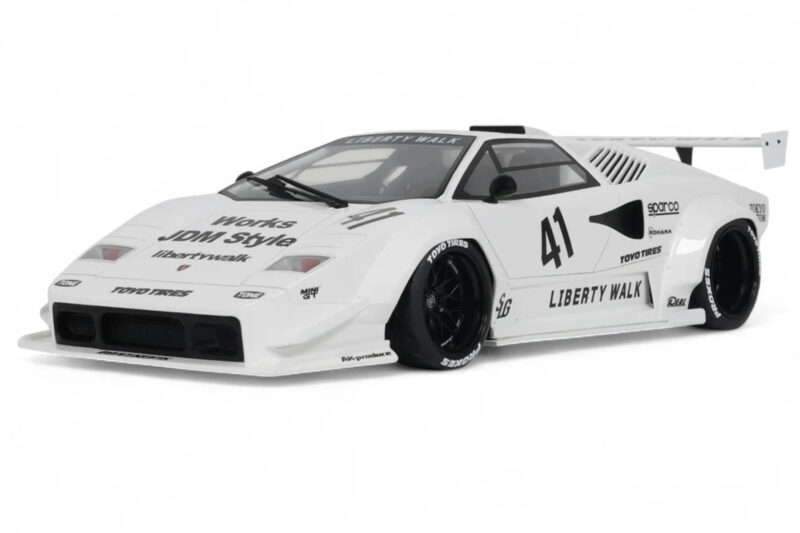 Lamborghini Countach LB-Works Valge GT Spirit 1:18 Lamborghini Countach LB-Works Valge GT Spirit 1:18 Z356-WH Vaik
