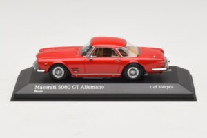 Maserati 5000 GT Allemano Punane Minichamps 1:43 437123321 Metall