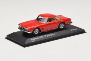 Maserati 5000 GT Allemano Punane Minichamps 1:43 437123321 Metall - pilt 2/4