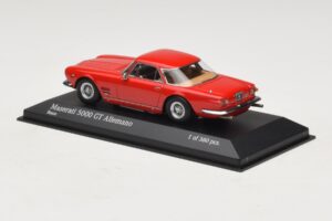 Maserati 5000 GT Allemano Punane Minichamps 1:43 437123321 Metall - pilt 3/4