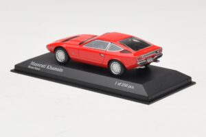 Maserati Khamsin Punane Minichamps 1:43 437123224 Metall - pilt 3/4