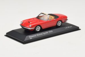 Maserati Mistral Spyder Punane Minichamps 1:43 437123430 Metall - pilt 2/4