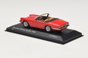 Maserati Mistral Spyder Punane Minichamps 1:43 437123430 Metall - pilt 3/4