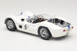 Maserati Tipo 61 #5 S. Moss / D. Gurney Camoradi ADAC 1000km Nurburgring Winner 1960 Minichamps 1:18 100601205 Metall - pilt 7/8