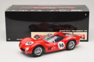 Maserati Tipo 61 #98 C. Shelby Times Mirror Grand Prix for Sportscars 1960 Minichamps 1:18 100601298 Metall - pilt 8/8
