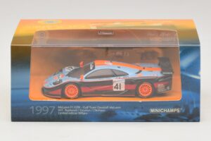 McLaren F1 GTR Gulf Team Davidoff #41 P-H. Raphanel / J-M. Gounon FIA GT Championship 1997 Minichamps 1:43 533174341 Metall - pilt 4/4