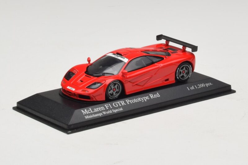 McLaren F1 GTR Prototype World Special Punane Minichamps 1:43 McLaren F1 GTR Prototype World Special Punane Minichamps 1:43 MCLAREN007 Metall