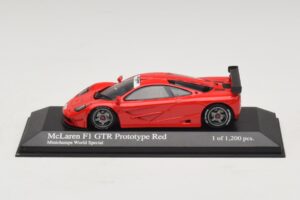 McLaren F1 GTR Prototype World Special Punane Minichamps 1:43 MCLAREN007 Metall - pilt 3/4
