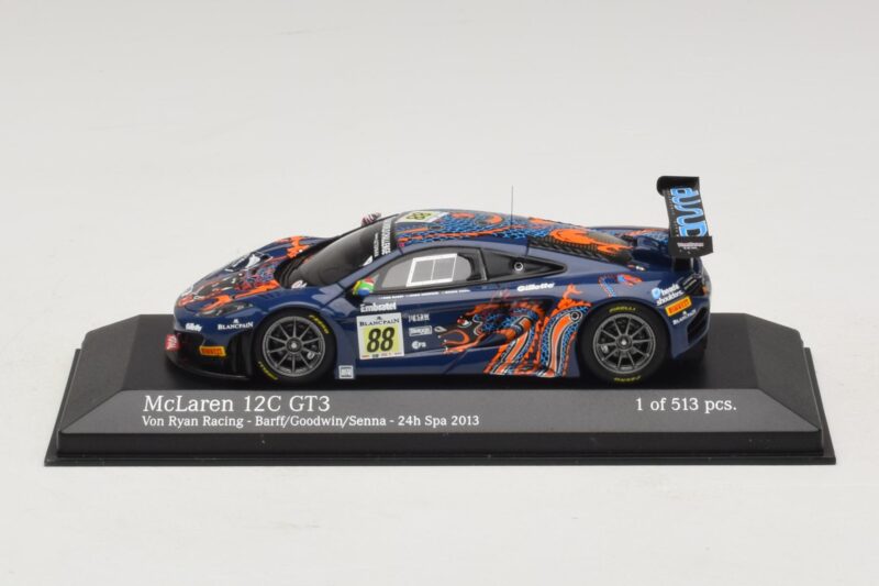 McLaren MP4-12C GT3 #88 Von Ryan Racing Barff / Goodwin 24 Hours of Spa 2013 Minichamps 1:43 437131388 Metall