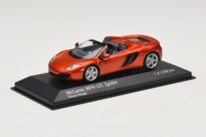 McLaren MP4-12C Spider Oranž Metallik Minichamps 1:43 530133030 Metall - pilt 2/4