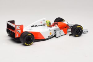 McLaren MP4/8 Ford #8 A. Senna Winner European GP 1993 Minichamps 1:18 540931818 Metall - pilt 6/7