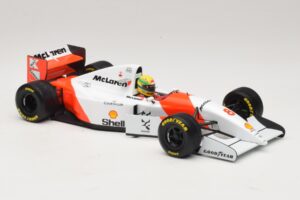 McLaren MP4/8 Ford #8 A. Senna Winner European GP 1993 Minichamps 1:18 540931818 Metall - pilt 7/7