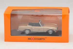 Mercedes 230 SL W113 Kuldne Metallik Maxichamps 1:43 940032230 Metall - pilt 4/4