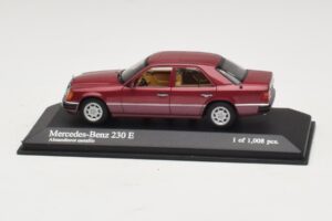 Mercedes 230E W124 Punane Metallik Minichamps 1:43 400037001 Metall