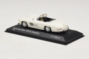 Mercedes 300 SL W198 Roadster Valge Minichamps 1:43 400039034 Metall - pilt 3/4