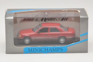 Mercedes 300D W124 Turbo Punane Minichamps 1:43 3210 Metall - pilt 4/4