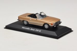 Mercedes 350 SL R107 Kuldne Maxichamps 1:43 940033431 Metall - pilt 3/4
