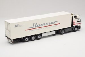 Mercedes Actros 1844LS Koffersattelzug Hammer Aachen Minichamps 1:43 499039105 Metall - pilt 2/6